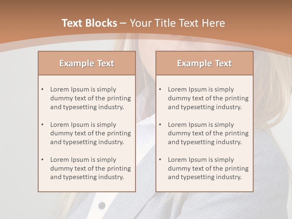 Portrait Smiling Beauty PowerPoint Template