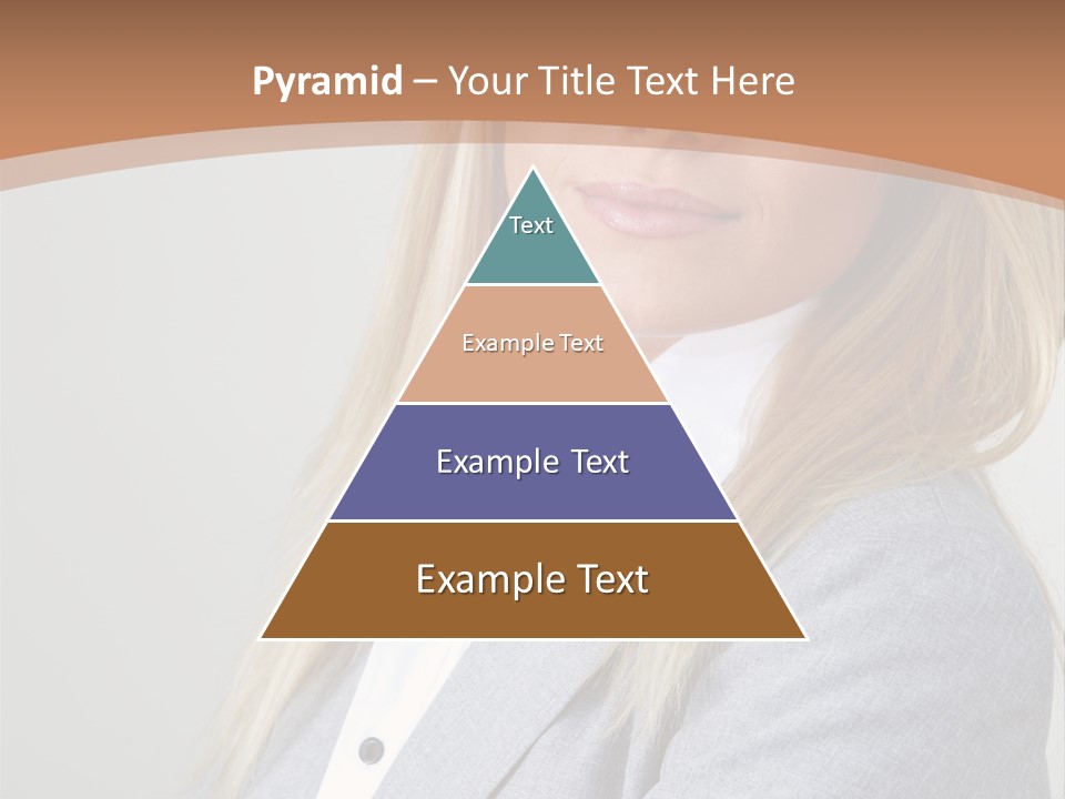 Portrait Smiling Beauty PowerPoint Template