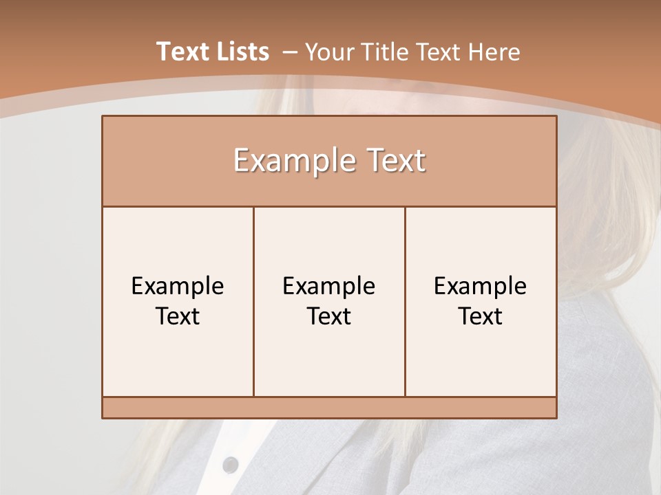 Portrait Smiling Beauty PowerPoint Template