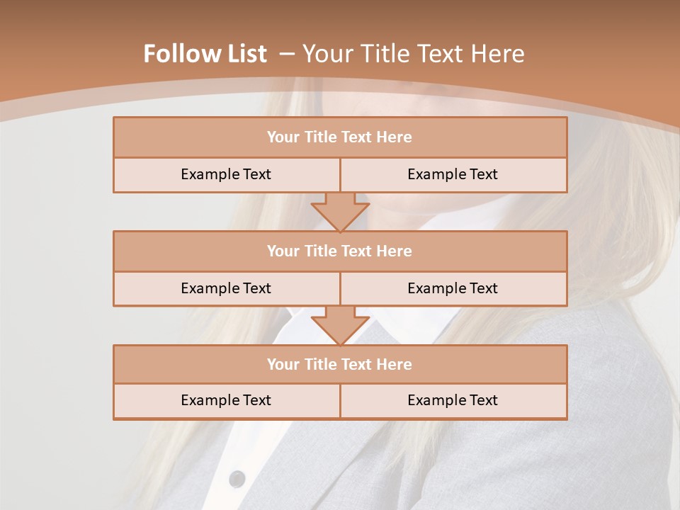 Portrait Smiling Beauty PowerPoint Template