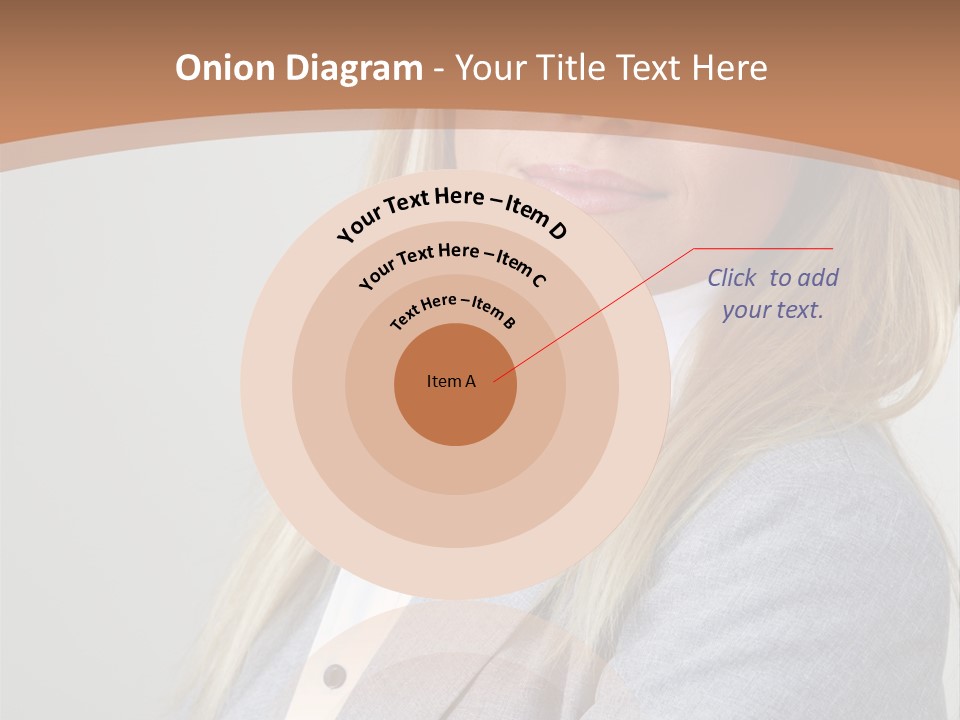 Portrait Smiling Beauty PowerPoint Template