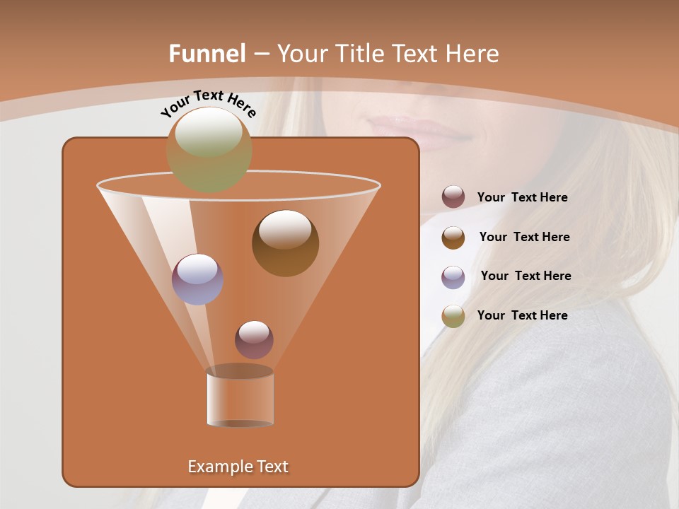 Portrait Smiling Beauty PowerPoint Template