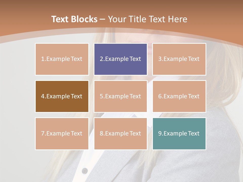 Portrait Smiling Beauty PowerPoint Template