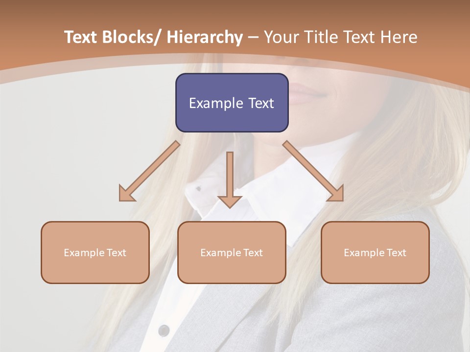 Portrait Smiling Beauty PowerPoint Template