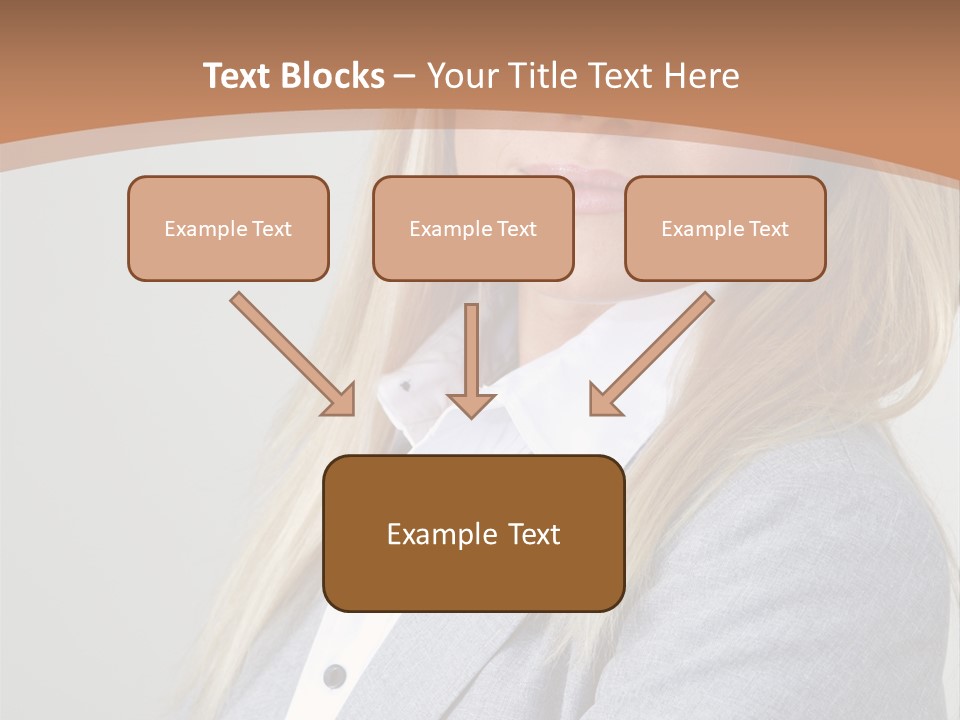 Portrait Smiling Beauty PowerPoint Template
