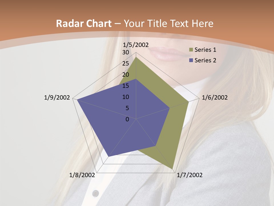 Portrait Smiling Beauty PowerPoint Template