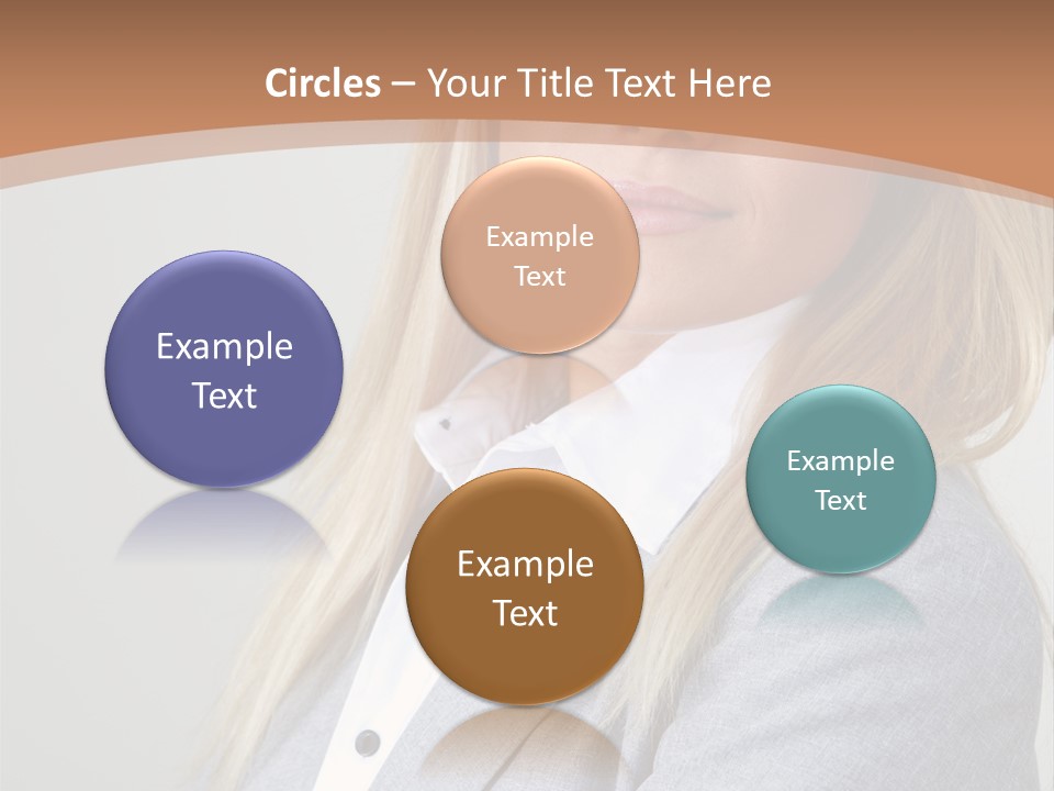 Portrait Smiling Beauty PowerPoint Template