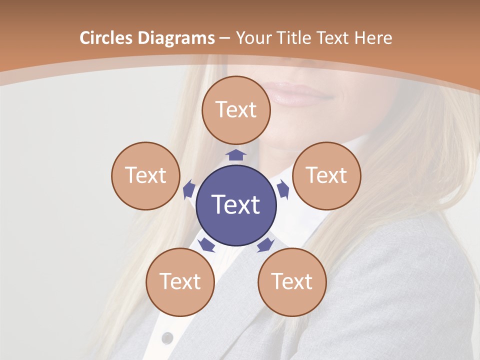 Portrait Smiling Beauty PowerPoint Template