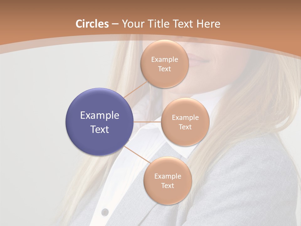 Portrait Smiling Beauty PowerPoint Template