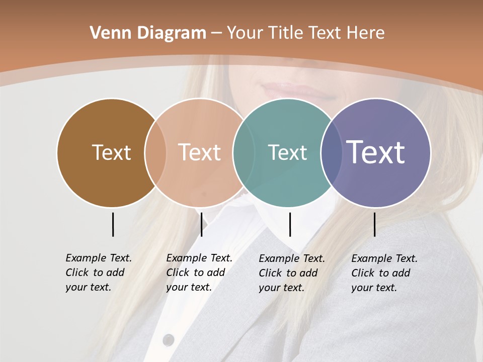Portrait Smiling Beauty PowerPoint Template