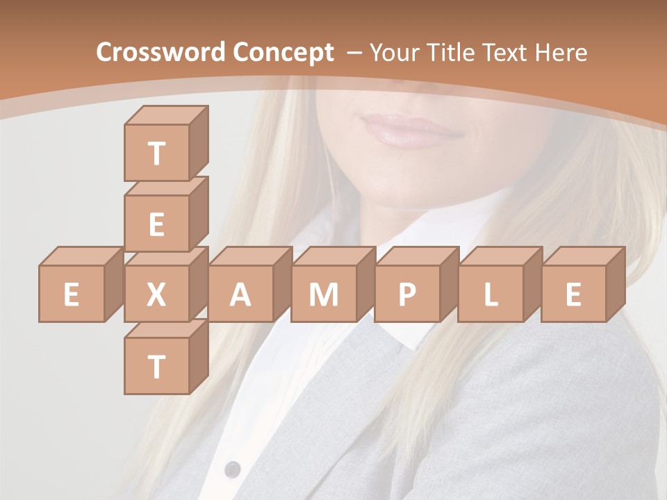 Portrait Smiling Beauty PowerPoint Template