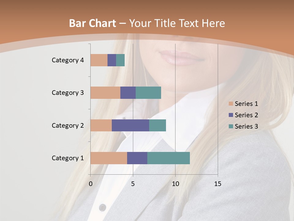 Portrait Smiling Beauty PowerPoint Template