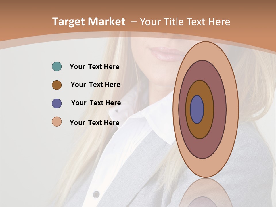 Portrait Smiling Beauty PowerPoint Template