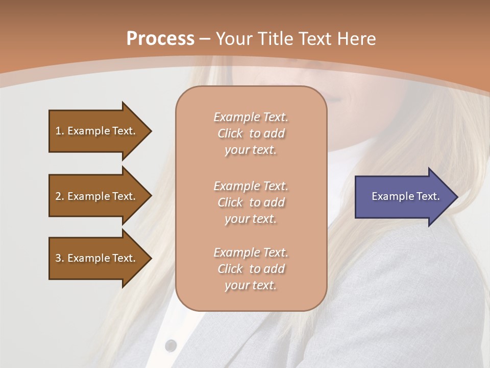 Portrait Smiling Beauty PowerPoint Template