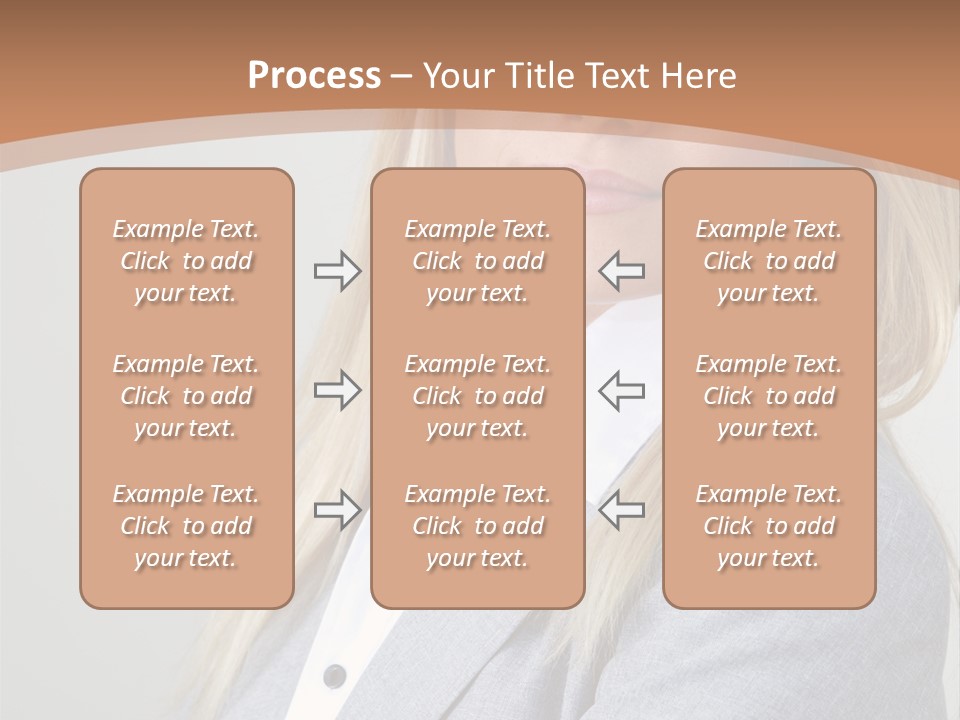 Portrait Smiling Beauty PowerPoint Template