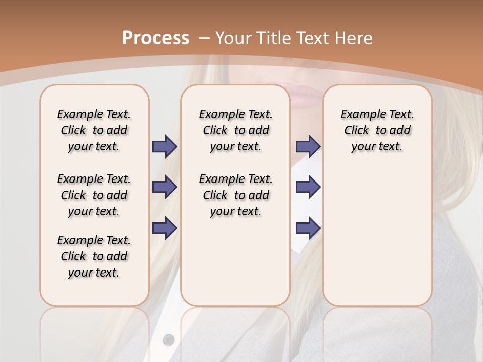 Portrait Smiling Beauty PowerPoint Template