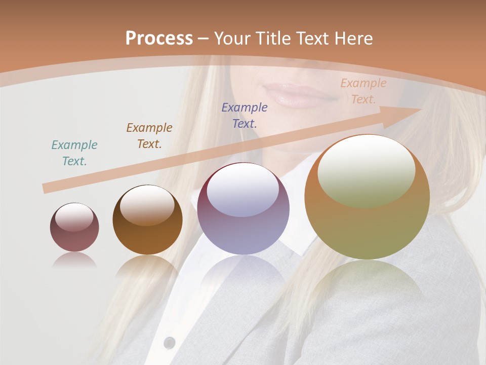 Portrait Smiling Beauty PowerPoint Template