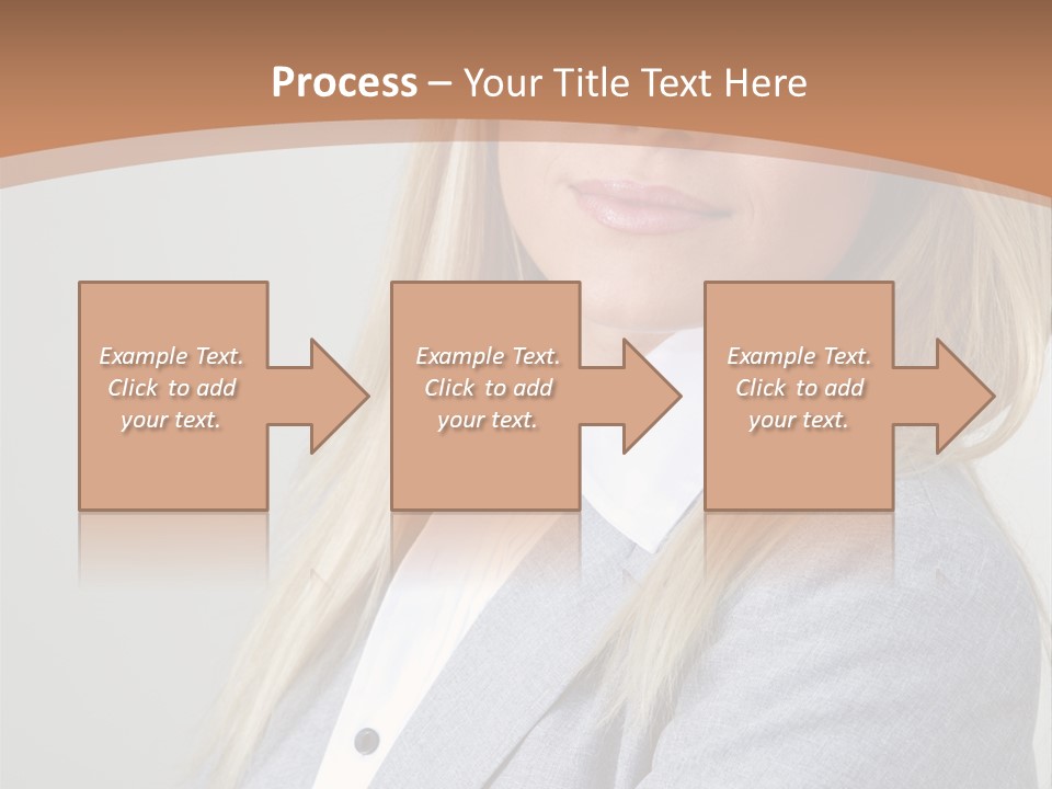 Portrait Smiling Beauty PowerPoint Template