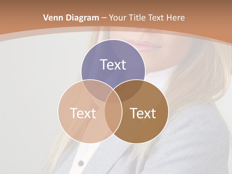 Portrait Smiling Beauty PowerPoint Template