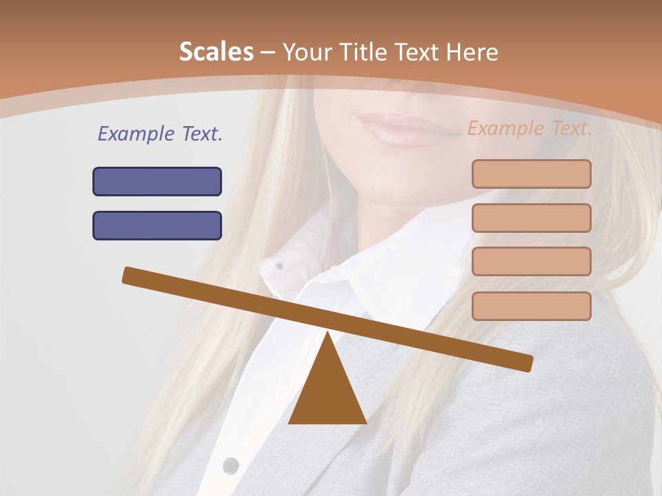 Portrait Smiling Beauty PowerPoint Template