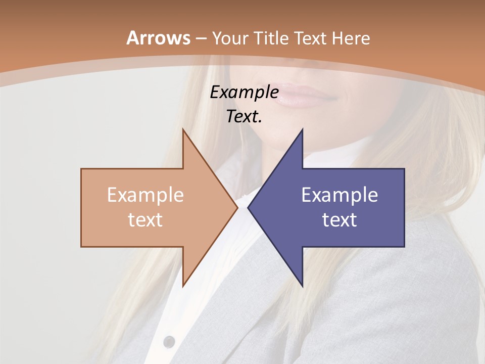 Portrait Smiling Beauty PowerPoint Template