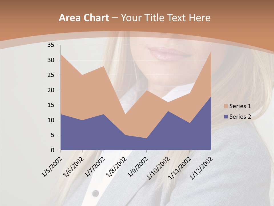 Portrait Smiling Beauty PowerPoint Template