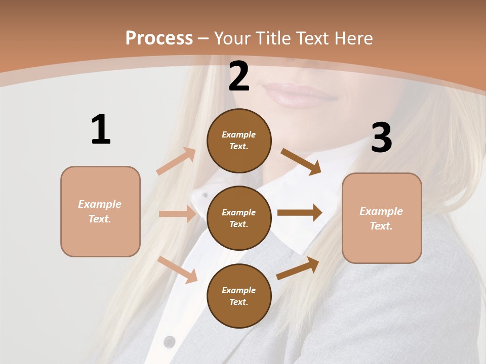 Portrait Smiling Beauty PowerPoint Template
