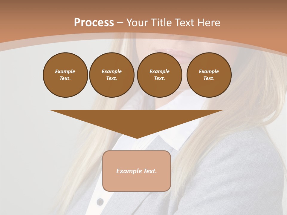 Portrait Smiling Beauty PowerPoint Template