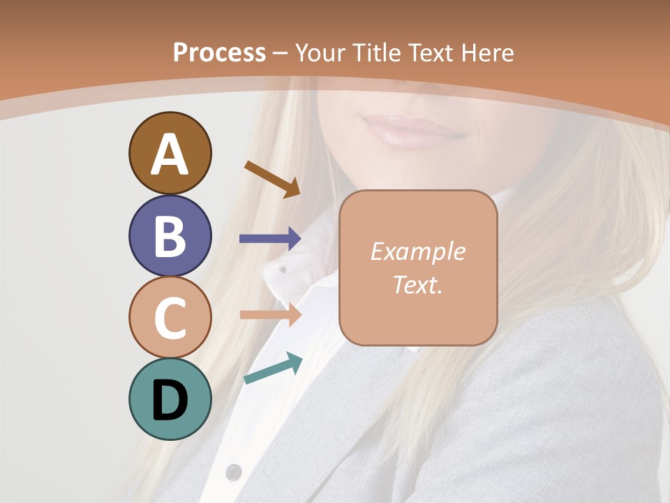 Portrait Smiling Beauty PowerPoint Template