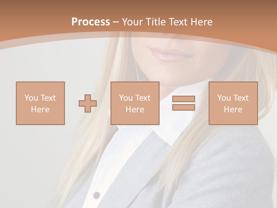 Portrait Smiling Beauty PowerPoint Template