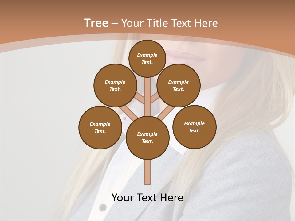 Portrait Smiling Beauty PowerPoint Template