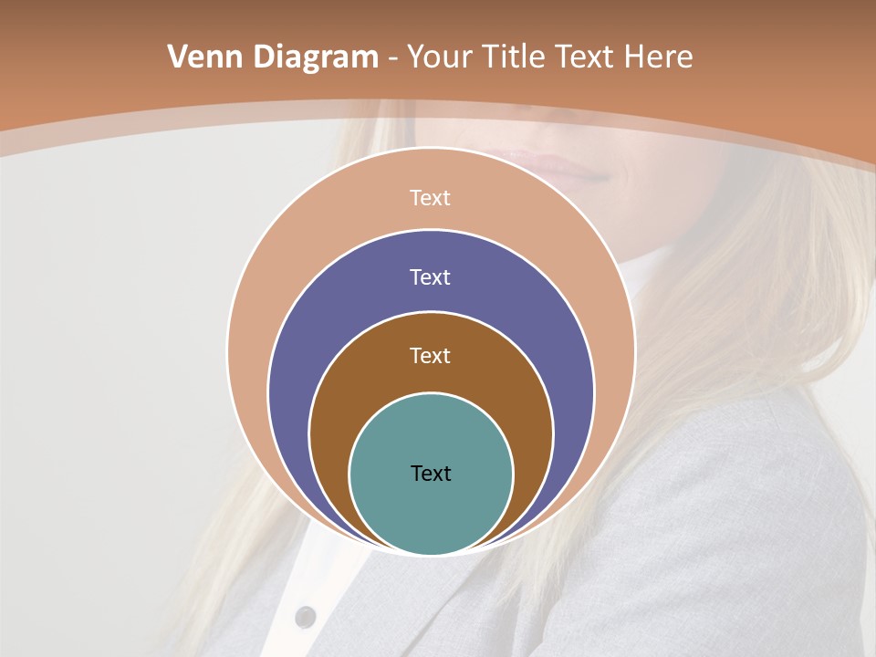 Portrait Smiling Beauty PowerPoint Template