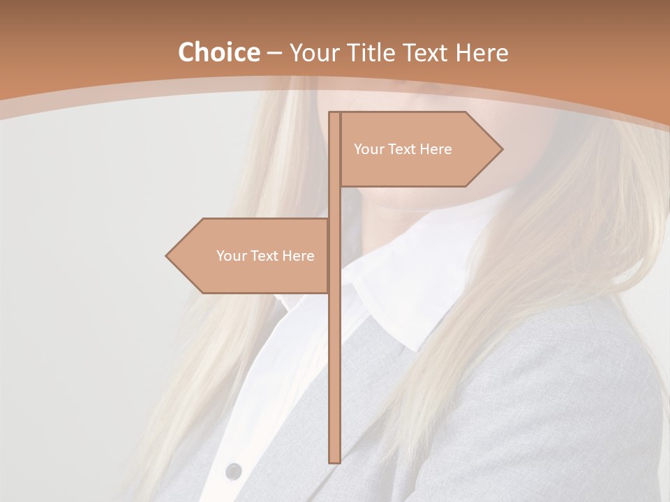 Portrait Smiling Beauty PowerPoint Template