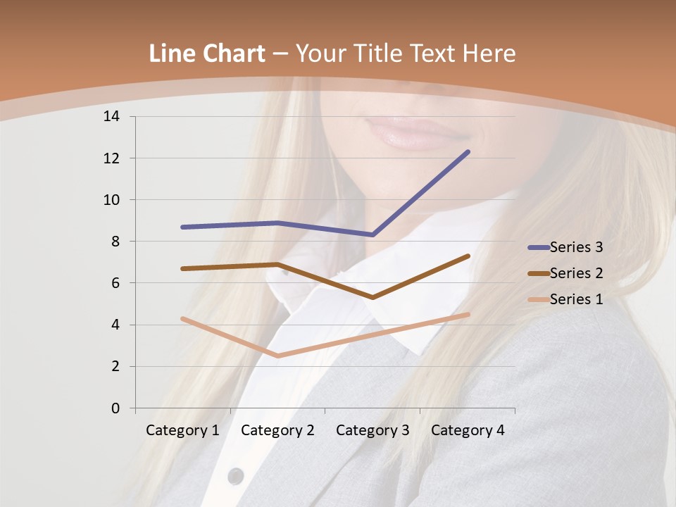 Portrait Smiling Beauty PowerPoint Template
