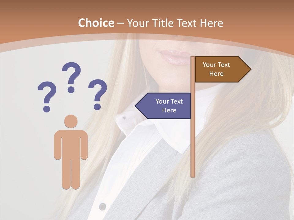 Portrait Smiling Beauty PowerPoint Template