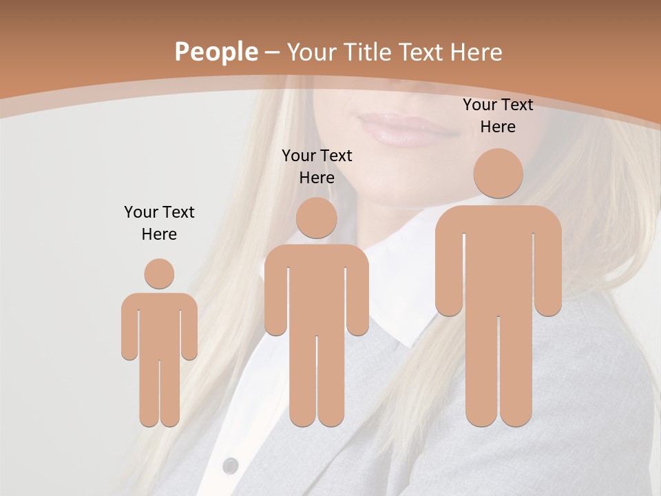 Portrait Smiling Beauty PowerPoint Template