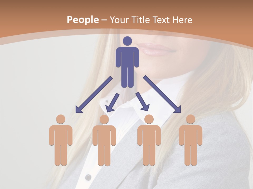 Portrait Smiling Beauty PowerPoint Template