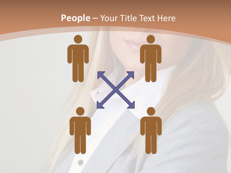 Portrait Smiling Beauty PowerPoint Template