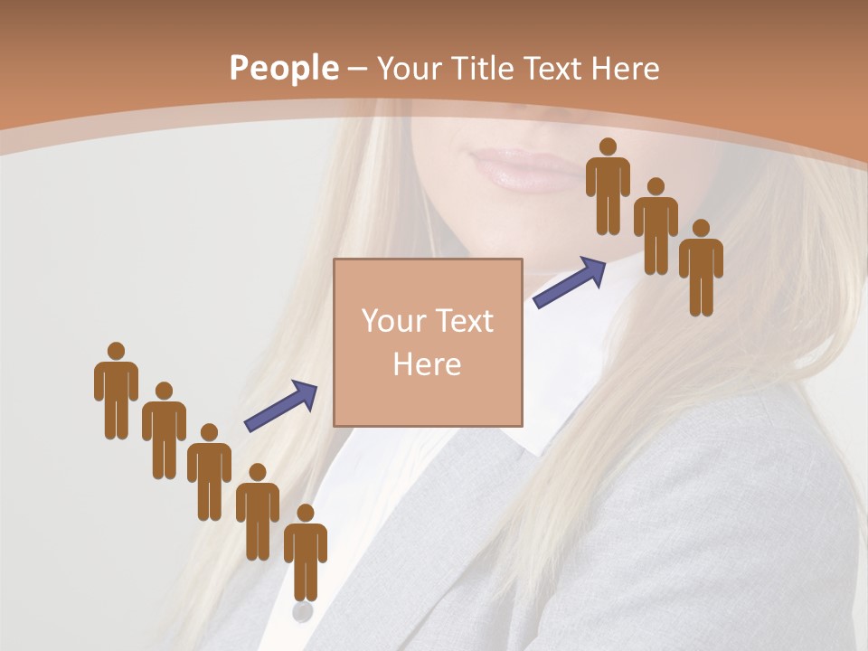 Portrait Smiling Beauty PowerPoint Template