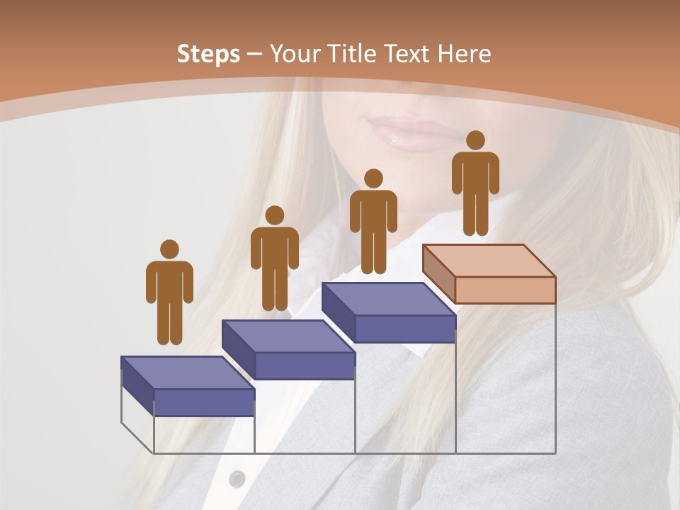 Portrait Smiling Beauty PowerPoint Template