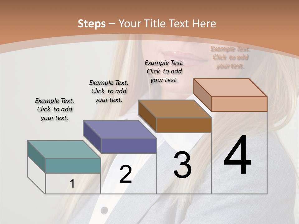 Portrait Smiling Beauty PowerPoint Template