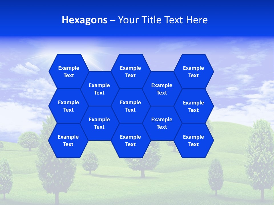 White Green Solitude PowerPoint Template