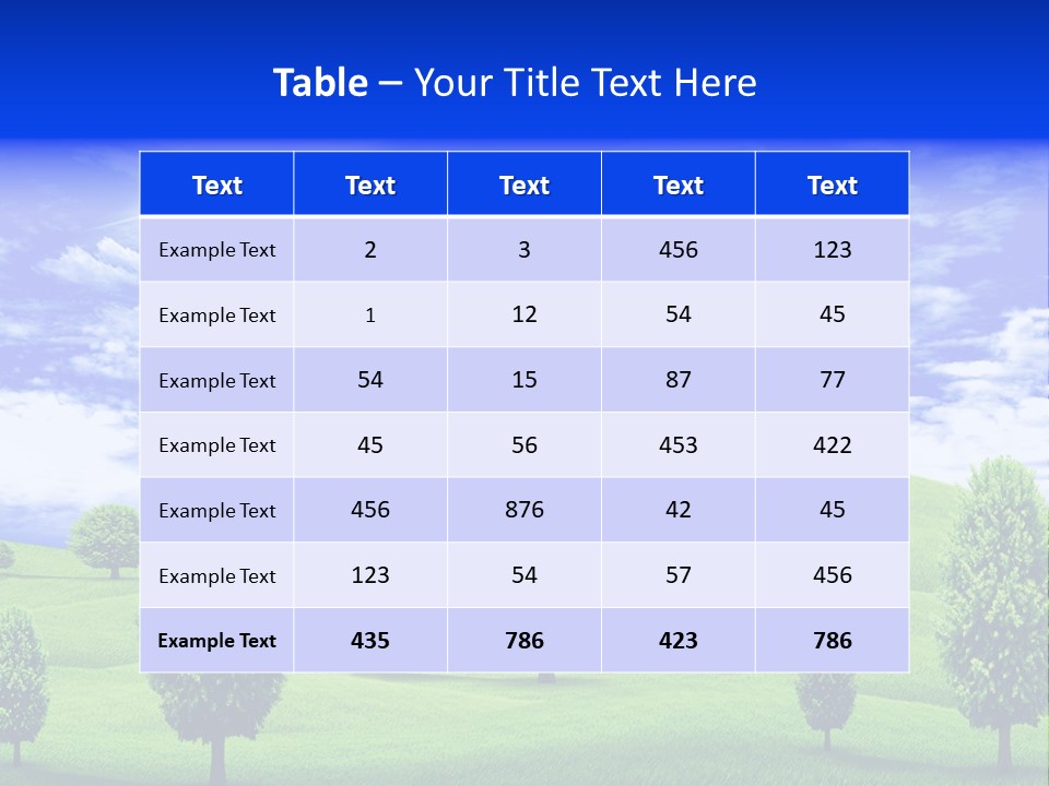White Green Solitude PowerPoint Template