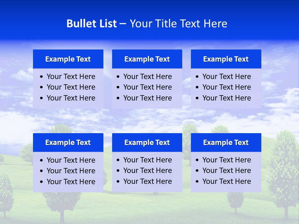 White Green Solitude PowerPoint Template
