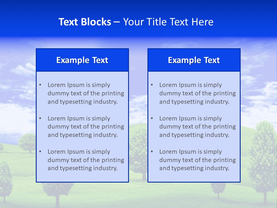 White Green Solitude PowerPoint Template
