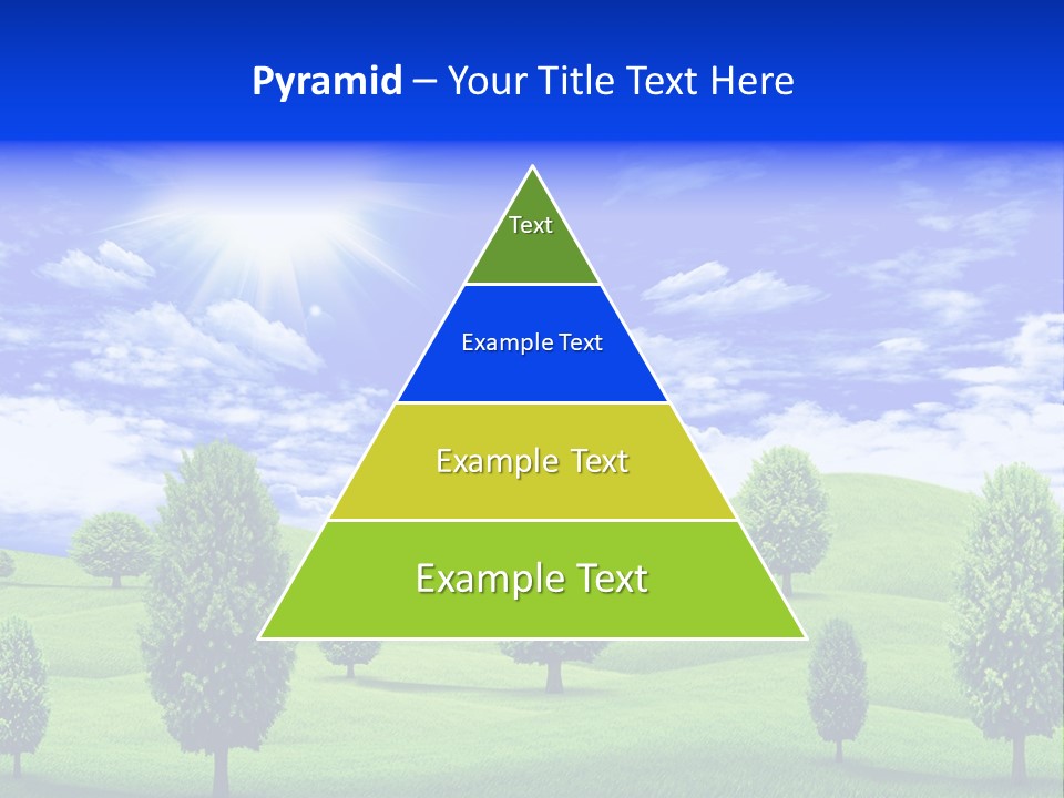 White Green Solitude PowerPoint Template
