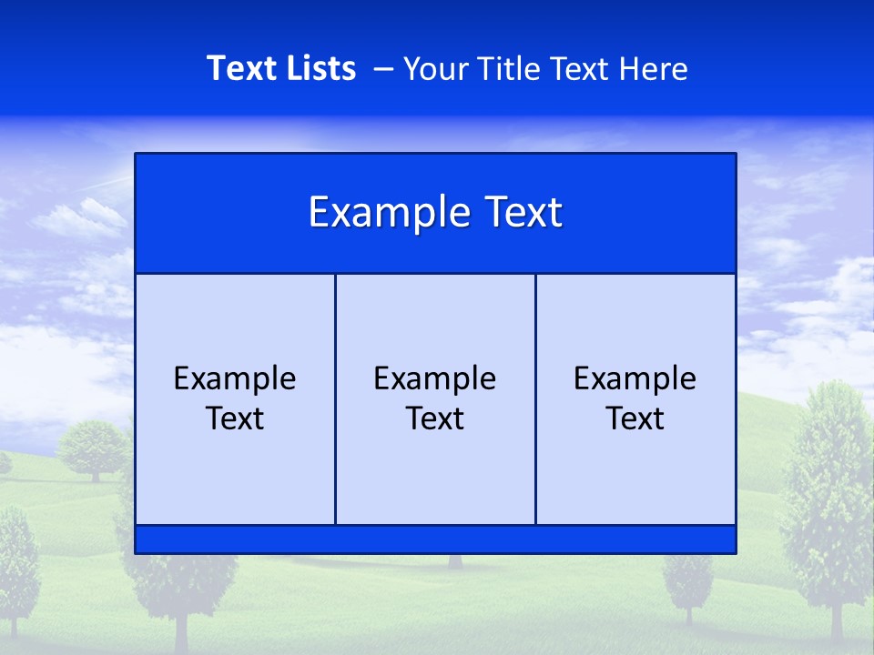 White Green Solitude PowerPoint Template