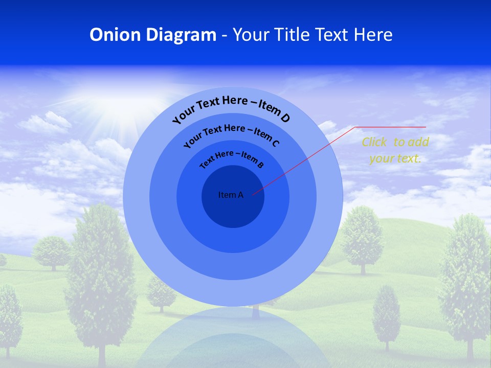 White Green Solitude PowerPoint Template