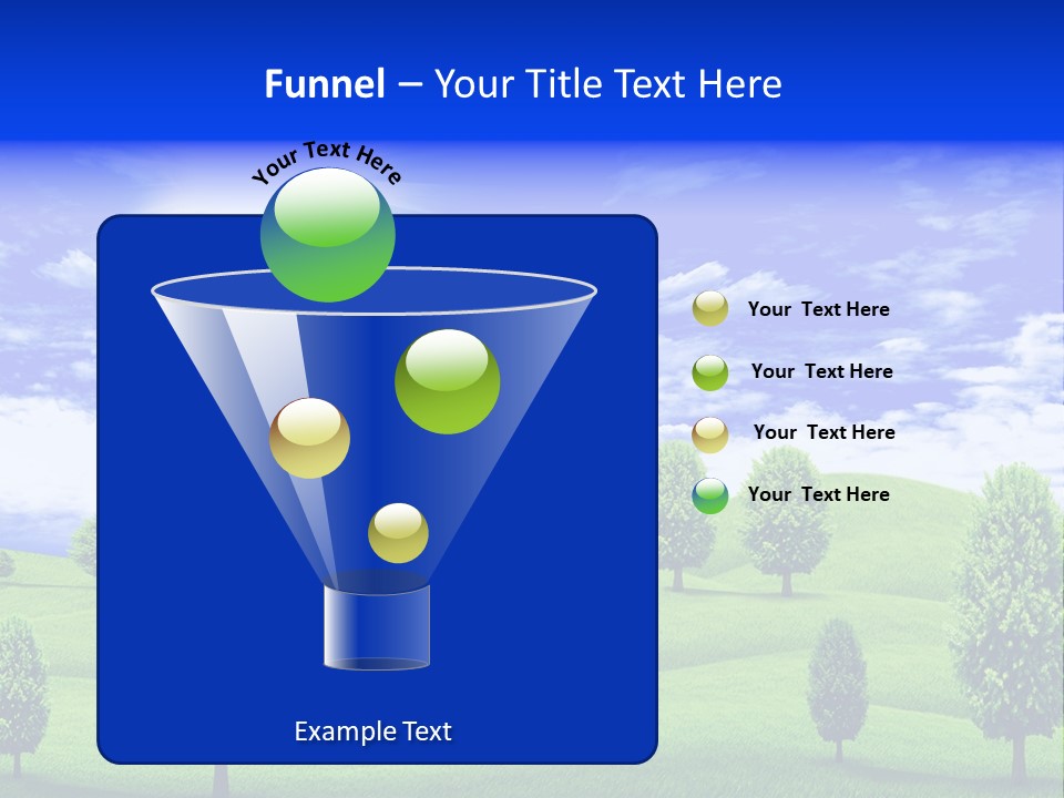 White Green Solitude PowerPoint Template