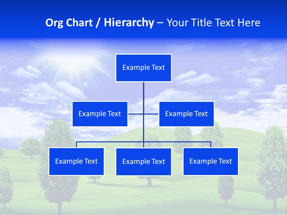 White Green Solitude PowerPoint Template